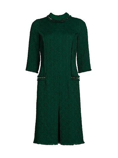 Tweed Stretch Boucle Cocktail Dress
