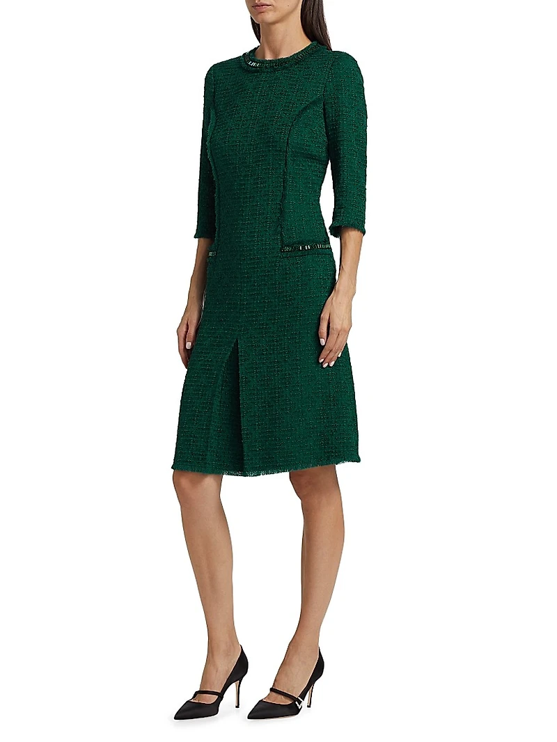 Tweed Stretch Boucle Cocktail Dress