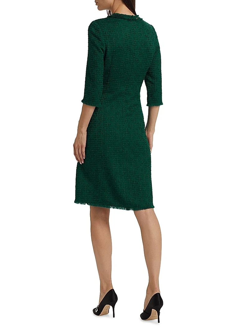 Tweed Stretch Boucle Cocktail Dress