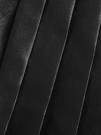 Chara Faux Leather Pleated Minidress