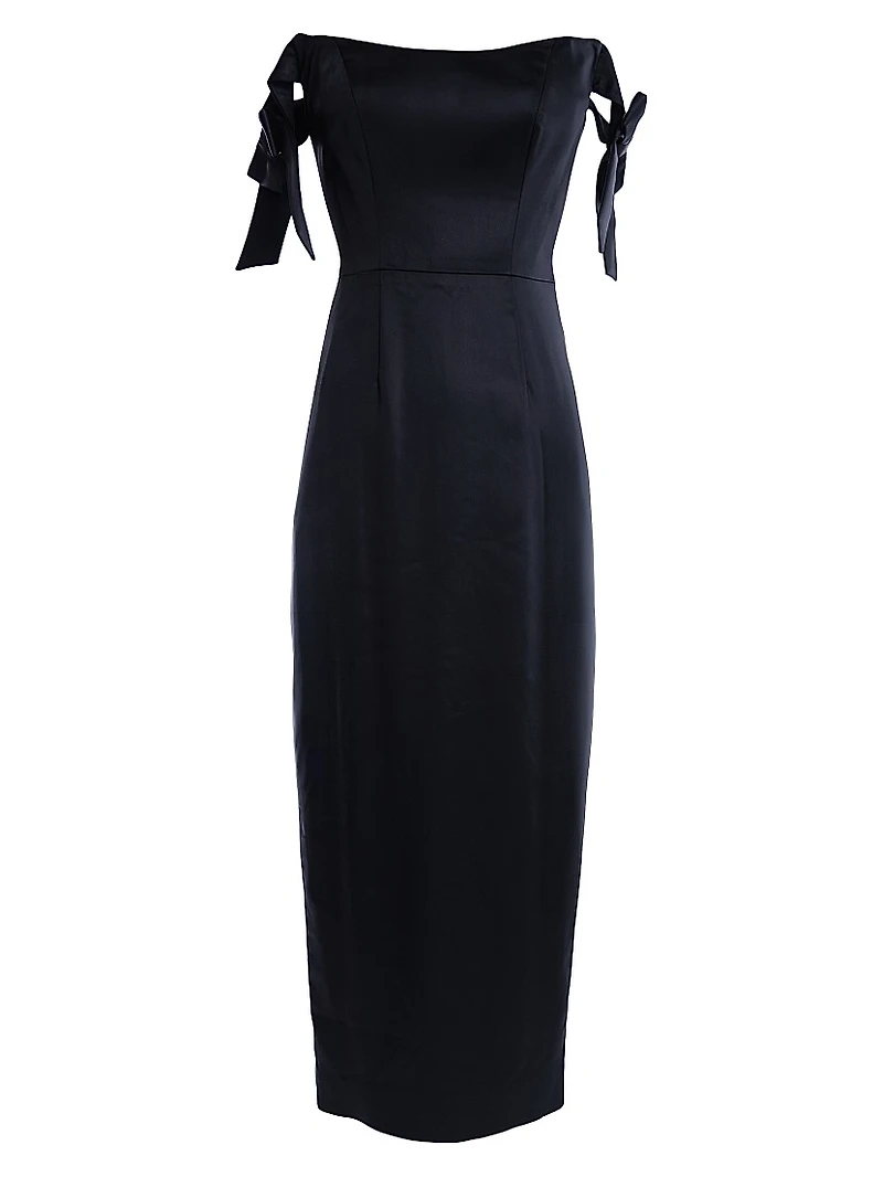 Verona Corseted Satin Dress