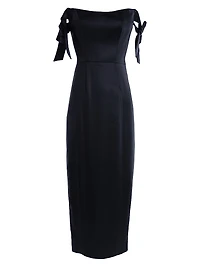 Verona Corseted Satin Dress