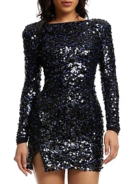 Nathalia Sequined Minidress
