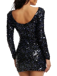 Nathalia Sequined Minidress