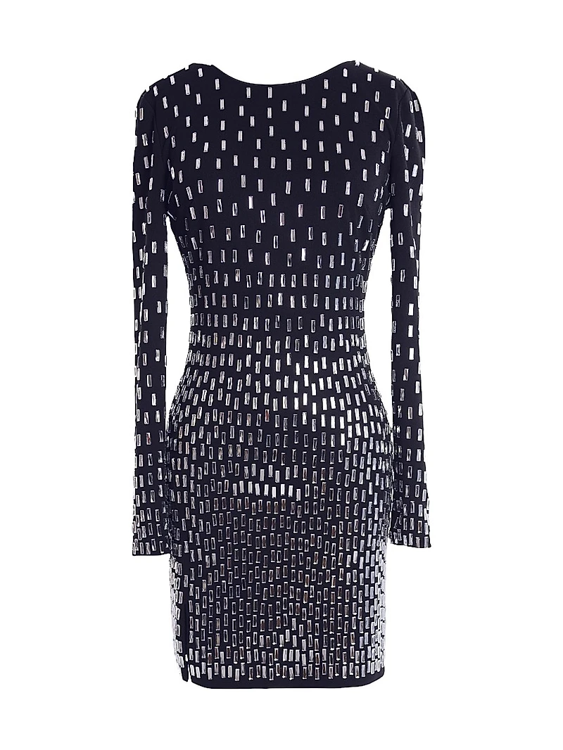 Nathalia Sequin-Embellished Minidress