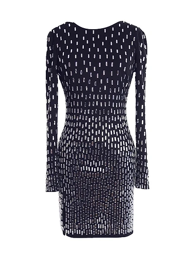 Nathalia Sequin-Embellished Minidress
