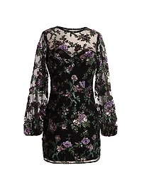 Mila Floral Organza Minidress