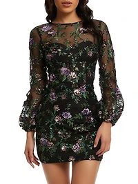 Mila Floral Organza Minidress