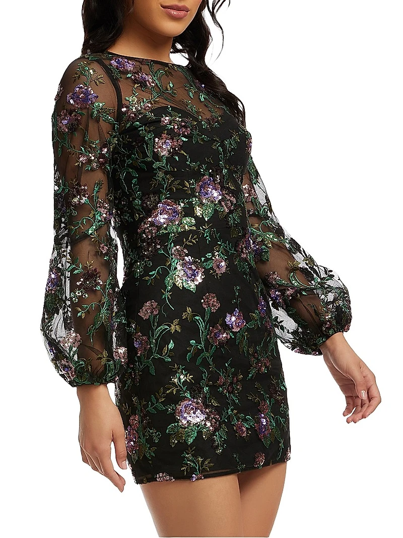 Mila Floral Organza Minidress