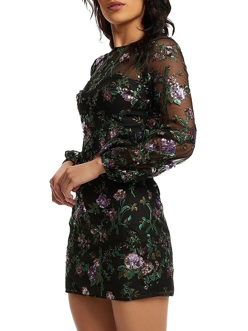 Mila Floral Organza Minidress