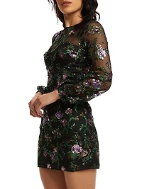 Mila Floral Organza Minidress