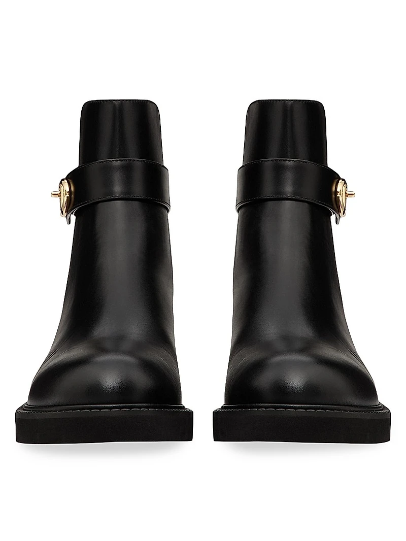 VLogo Locker 40MM Calfskin Ankle Boots