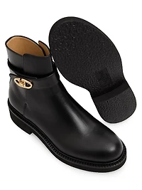 VLogo Locker 40MM Calfskin Ankle Boots