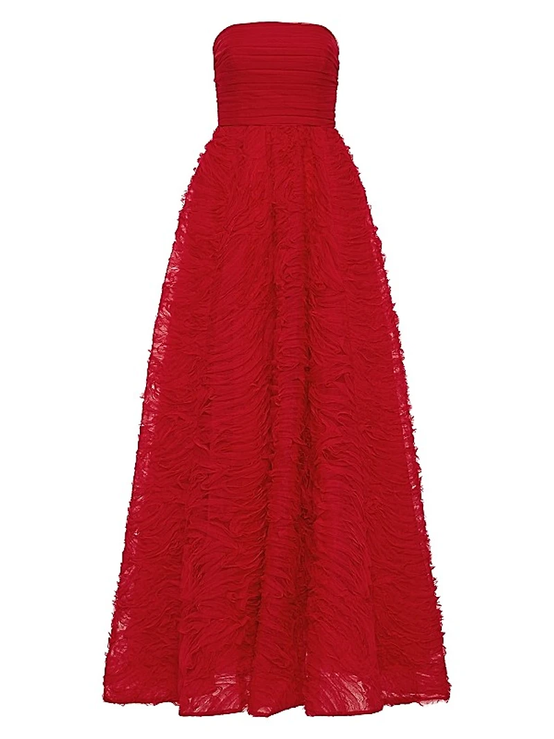 Fernanda Strapless Fit & Flare Gown