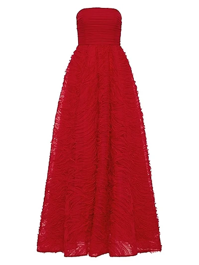 Fernanda Strapless Fit & Flare Gown