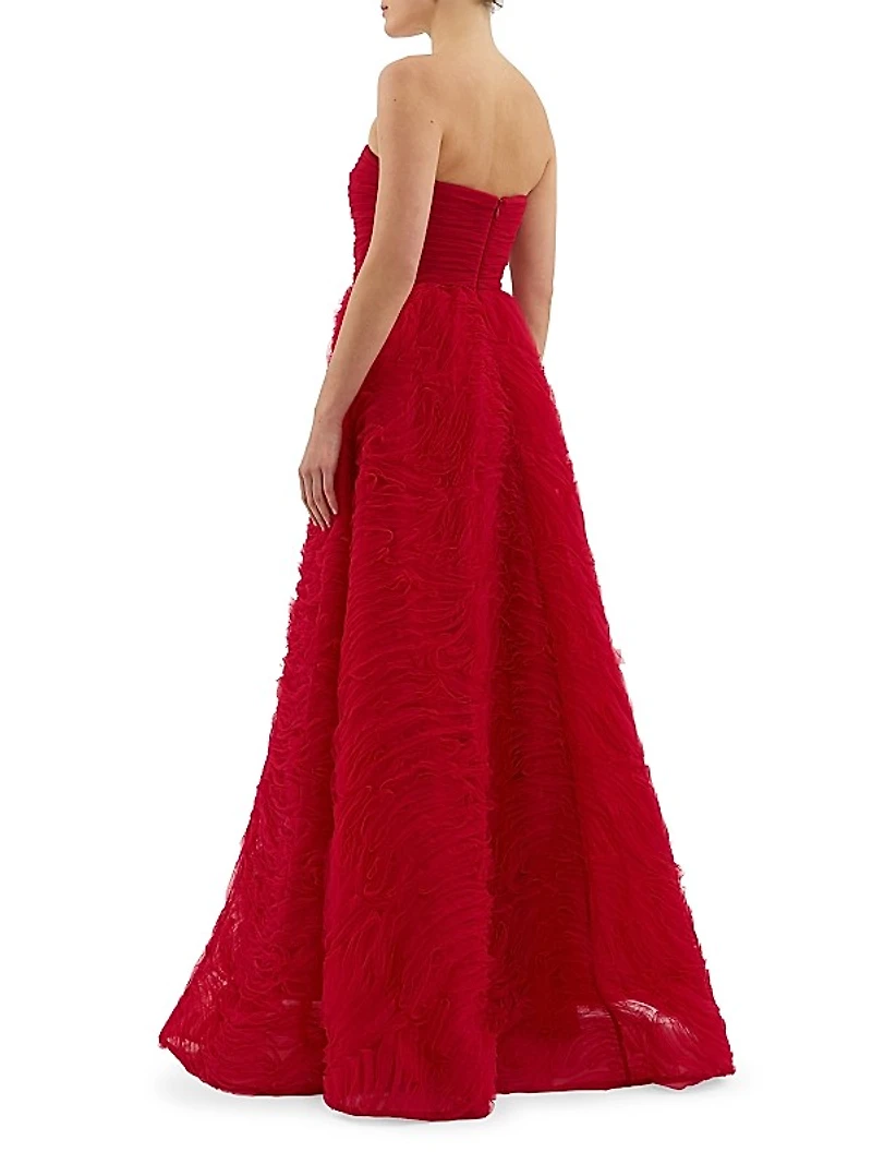 Fernanda Strapless Fit & Flare Gown
