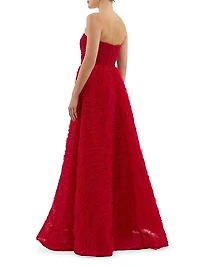 Fernanda Strapless Fit & Flare Gown