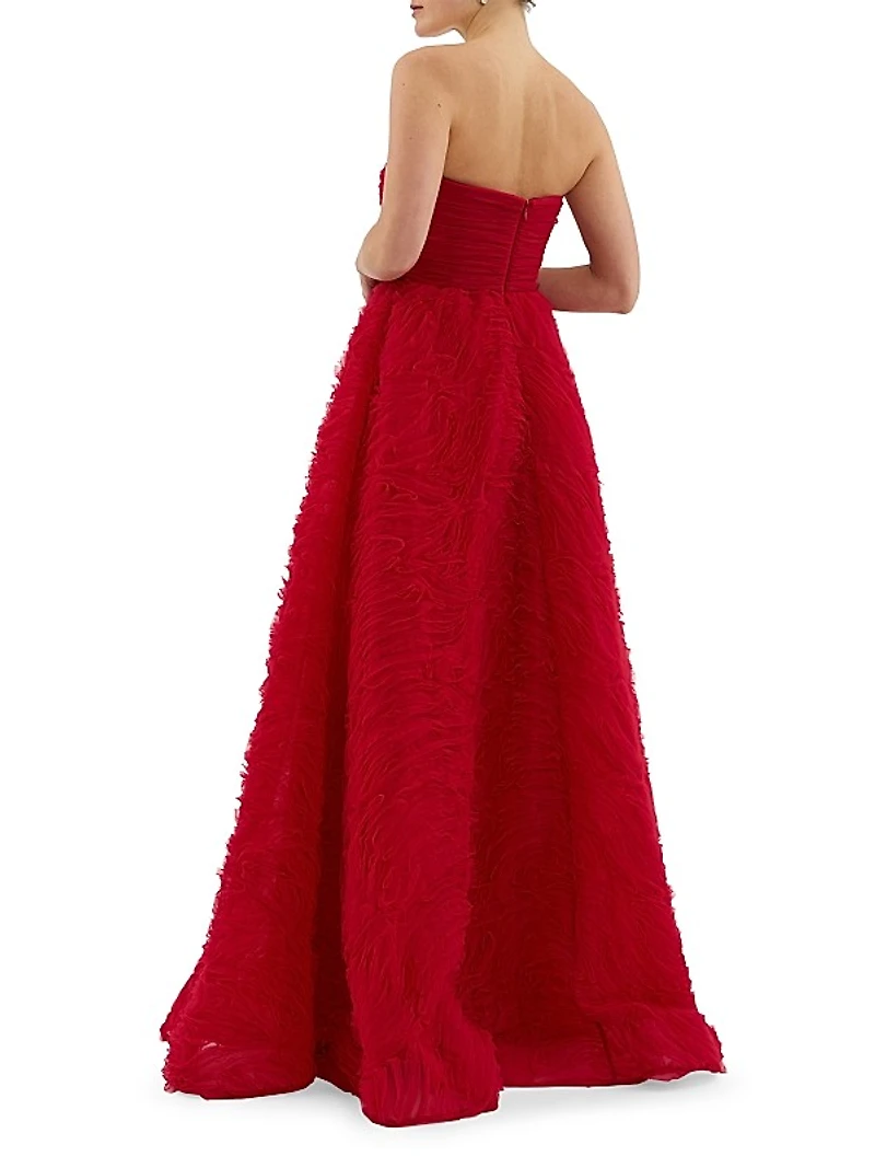 Fernanda Strapless Fit & Flare Gown