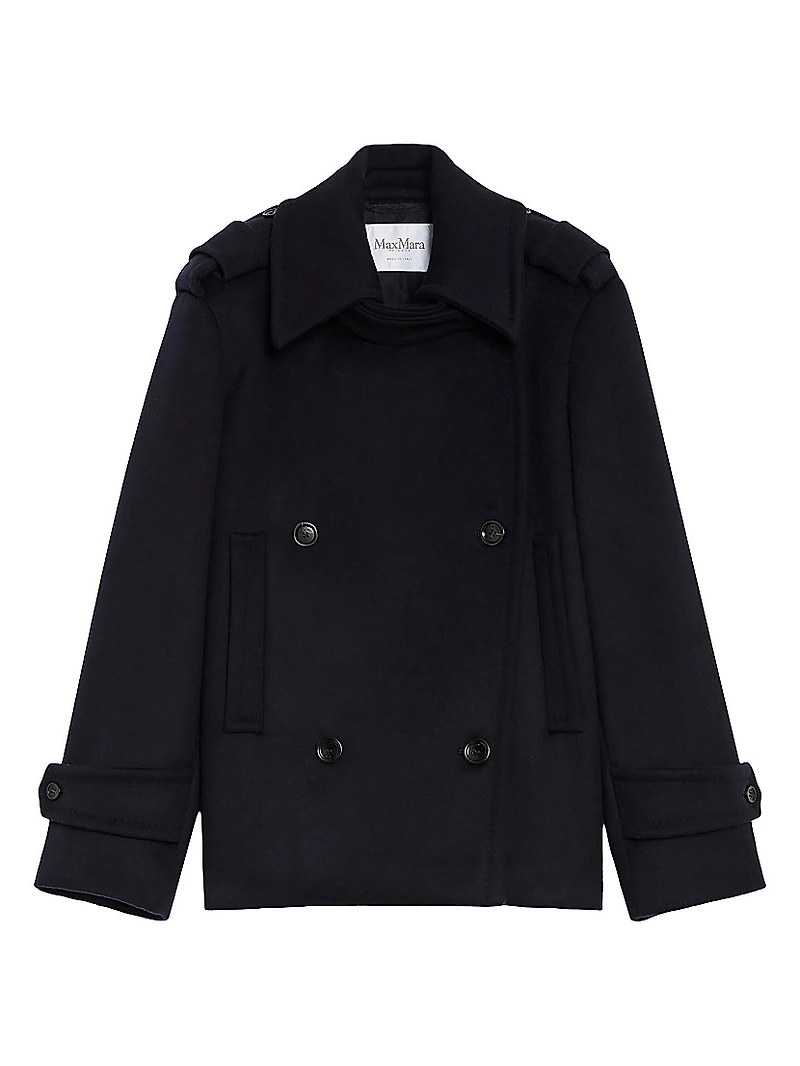 Laveno Double-Breasted Short Coat