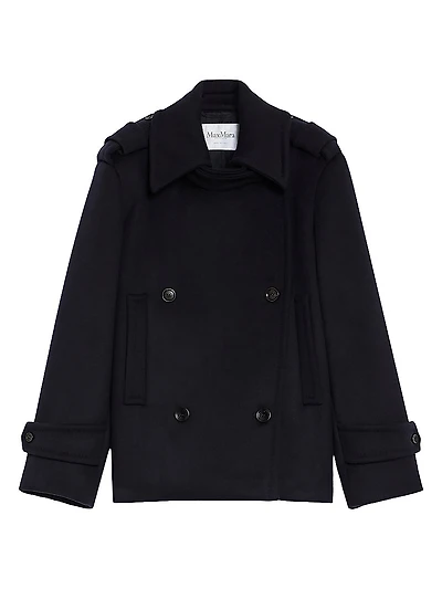 Laveno Double-Breasted Short Coat