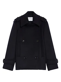Laveno Double-Breasted Short Coat