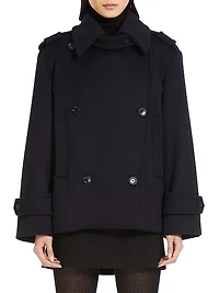 Laveno Double-Breasted Short Coat