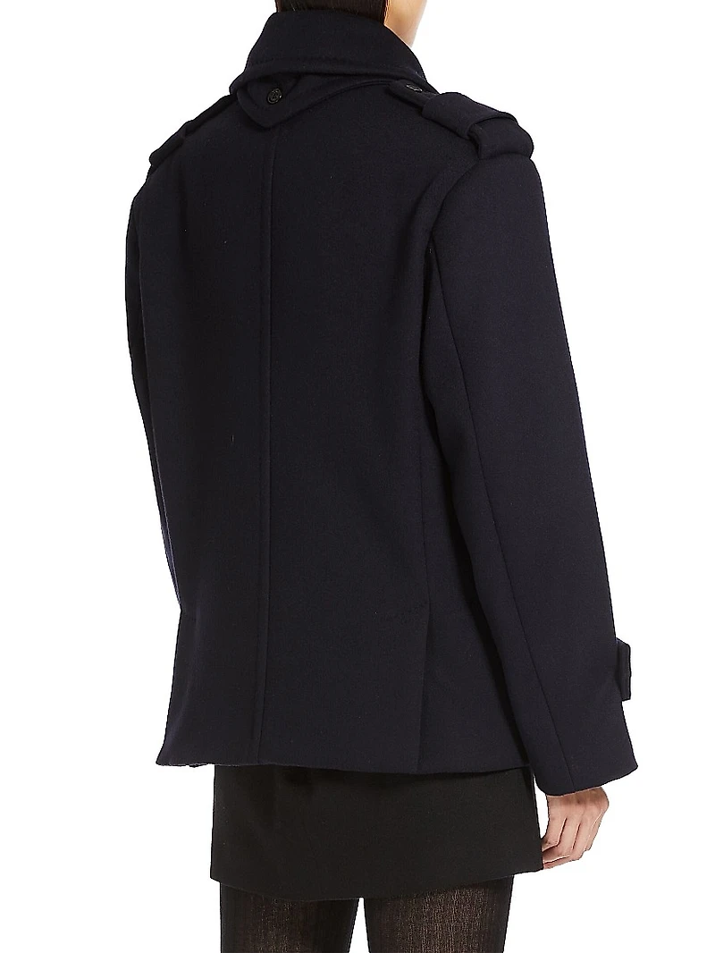 Laveno Double-Breasted Short Coat