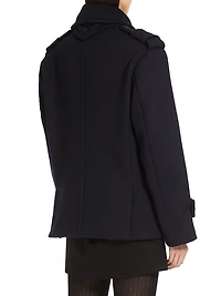 Laveno Double-Breasted Short Coat