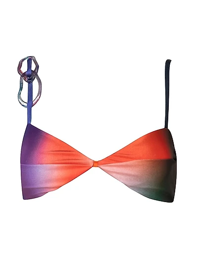 Islote Caro Embellished Ombré Bikini Top