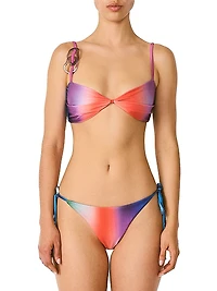 Islote Caro Embellished Ombré Bikini Top