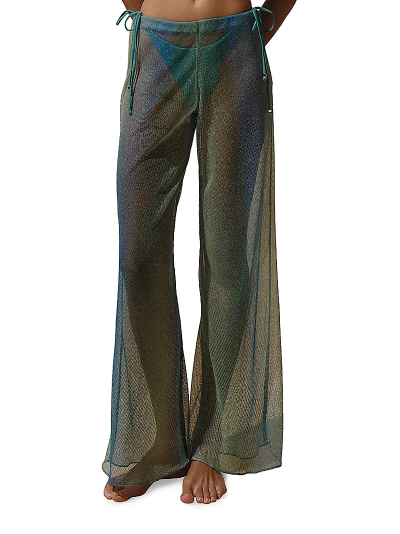 Islote Gem Shimmer Semi-Sheer Pants