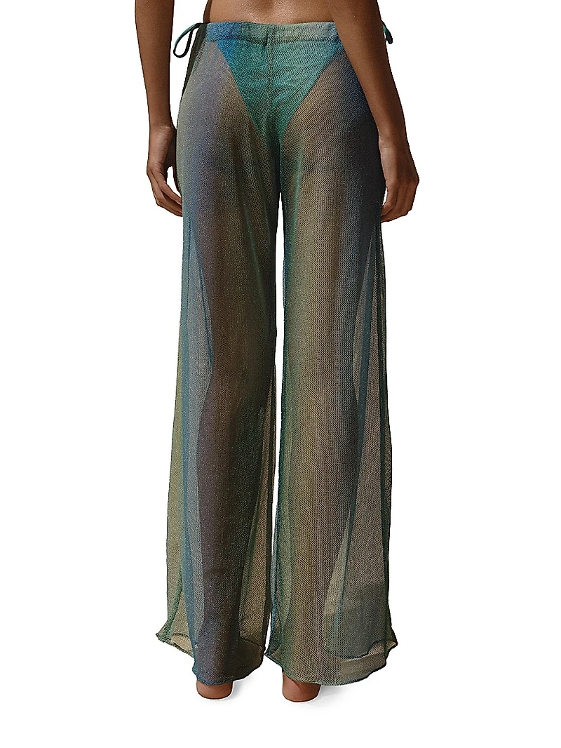Islote Gem Shimmer Semi-Sheer Pants