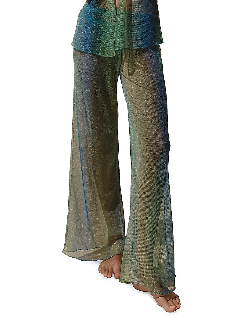 Islote Gem Shimmer Semi-Sheer Pants