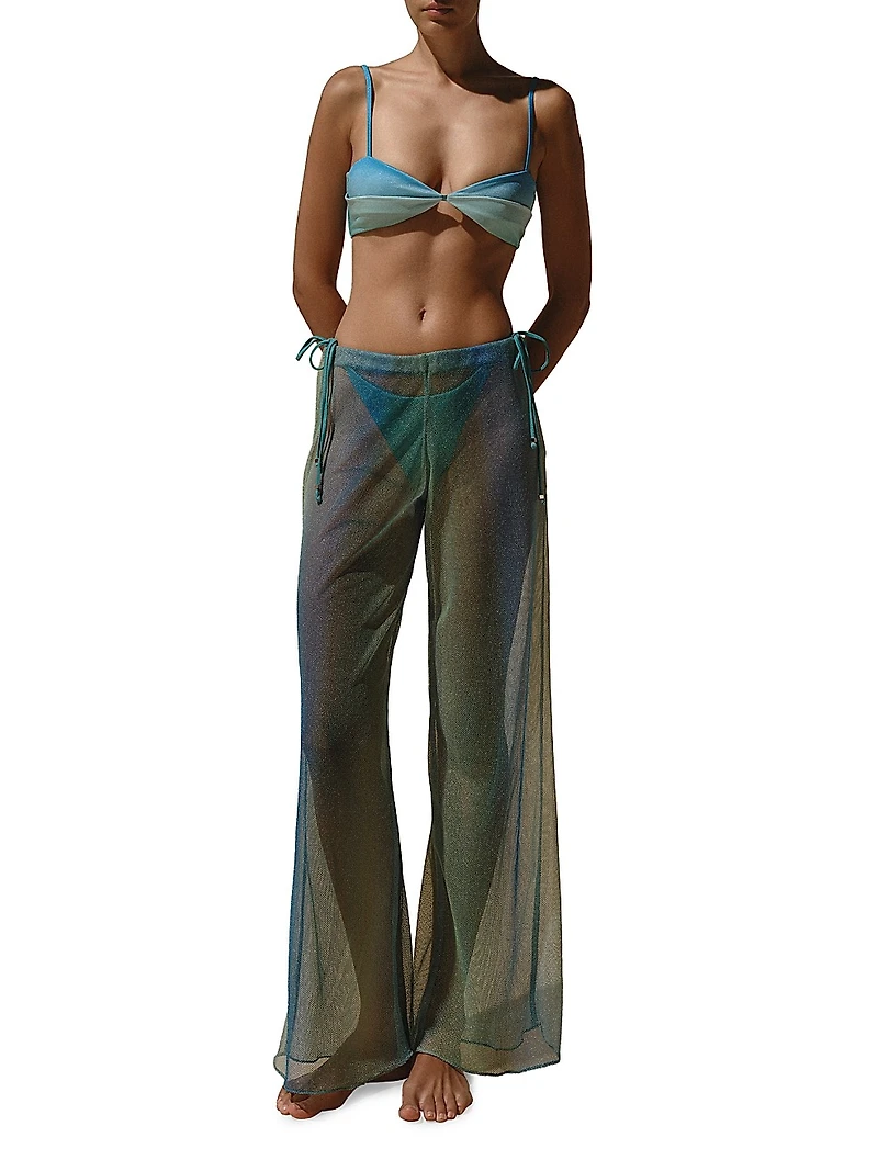 Islote Gem Shimmer Semi-Sheer Pants