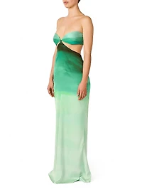 Islote Riri Ombré Strapless Maxi Dress