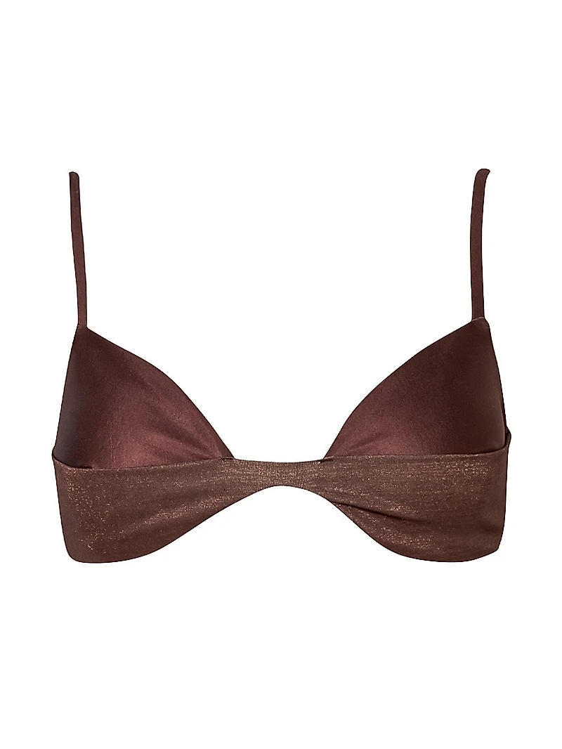 Islote Raffaela Shimmer Bikini Top