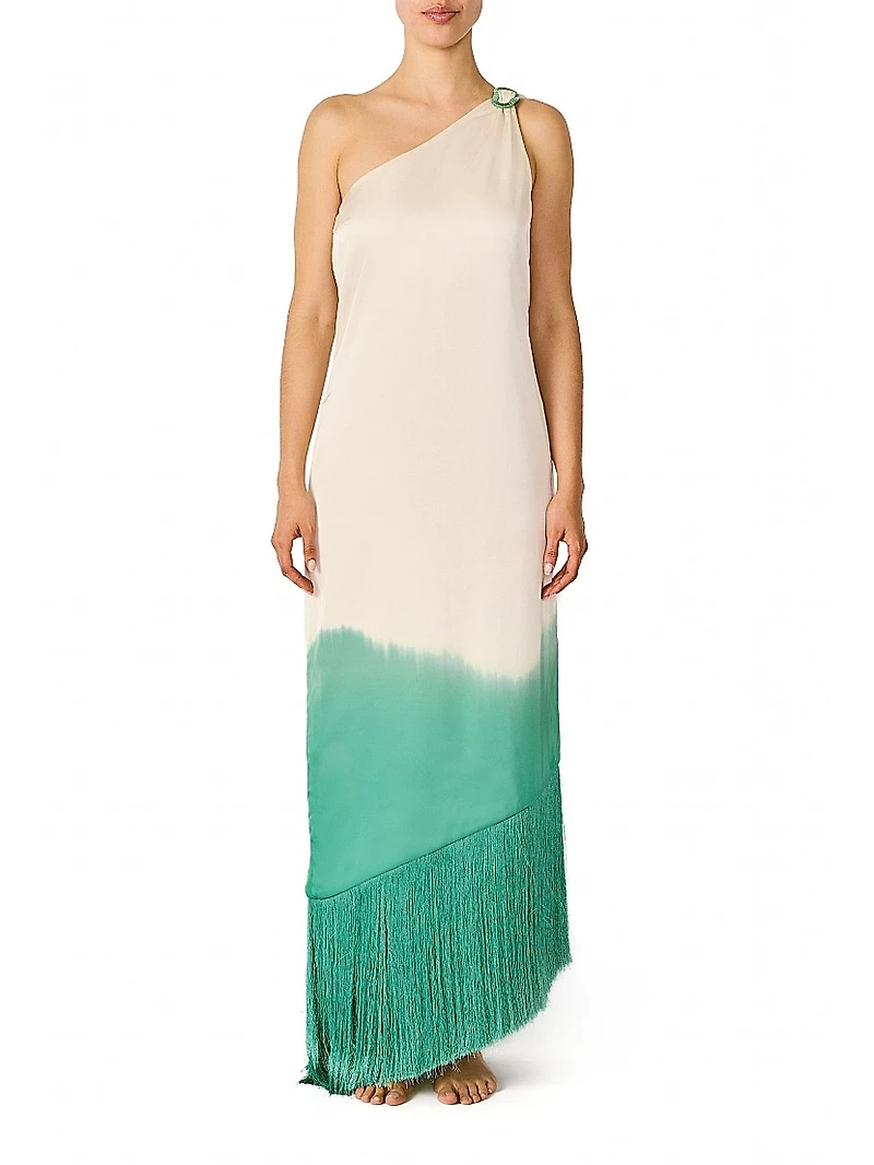 Islote Amelia Fringed Ombré Maxi Dress