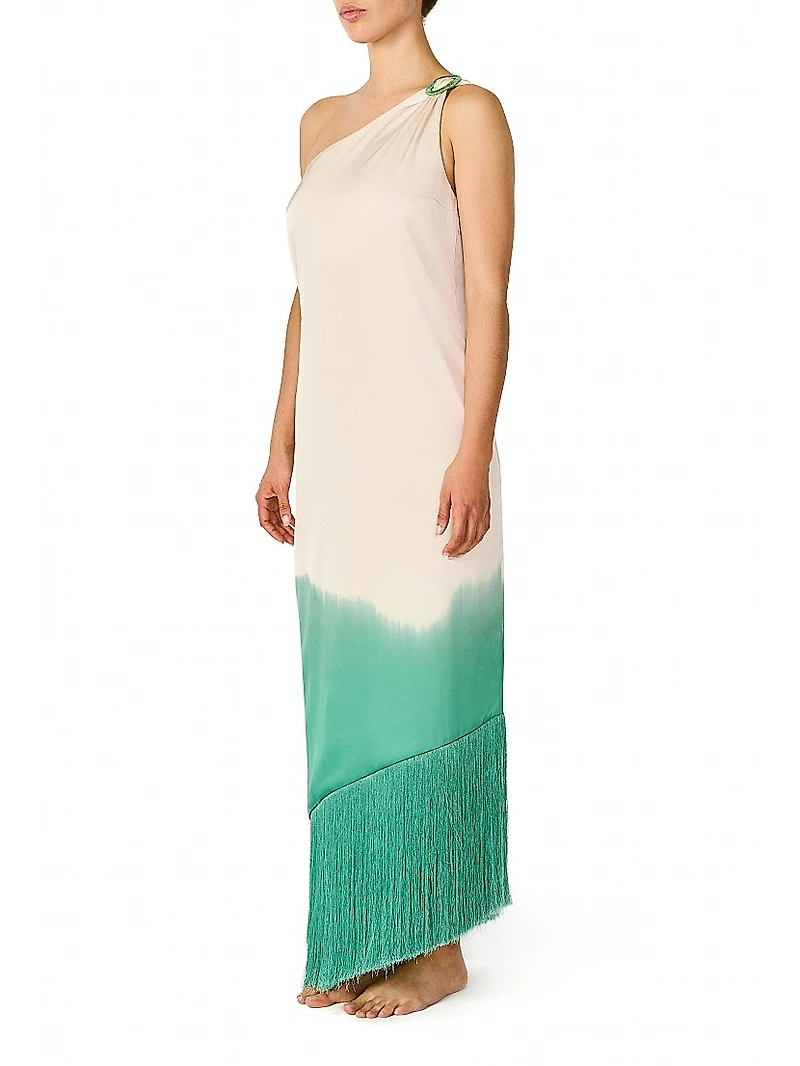 Islote Amelia Fringed Ombré Maxi Dress