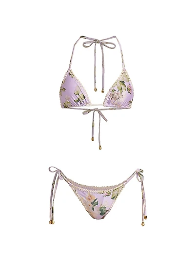 Acacia Floral Triangle Bikini Set