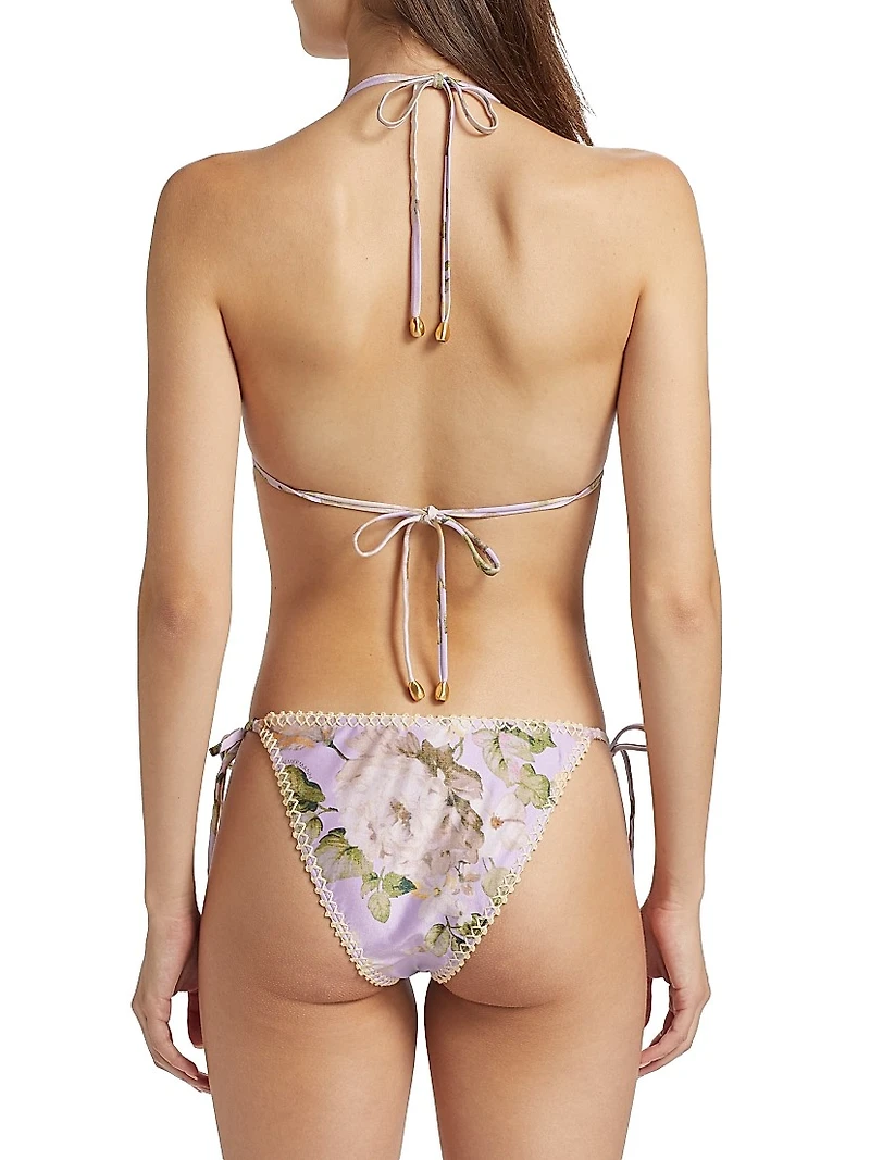 Acacia Floral Triangle Bikini Set