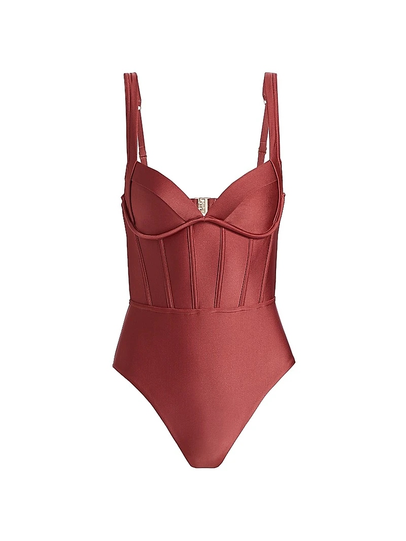Acacia Corset One-Piece Swimsuit