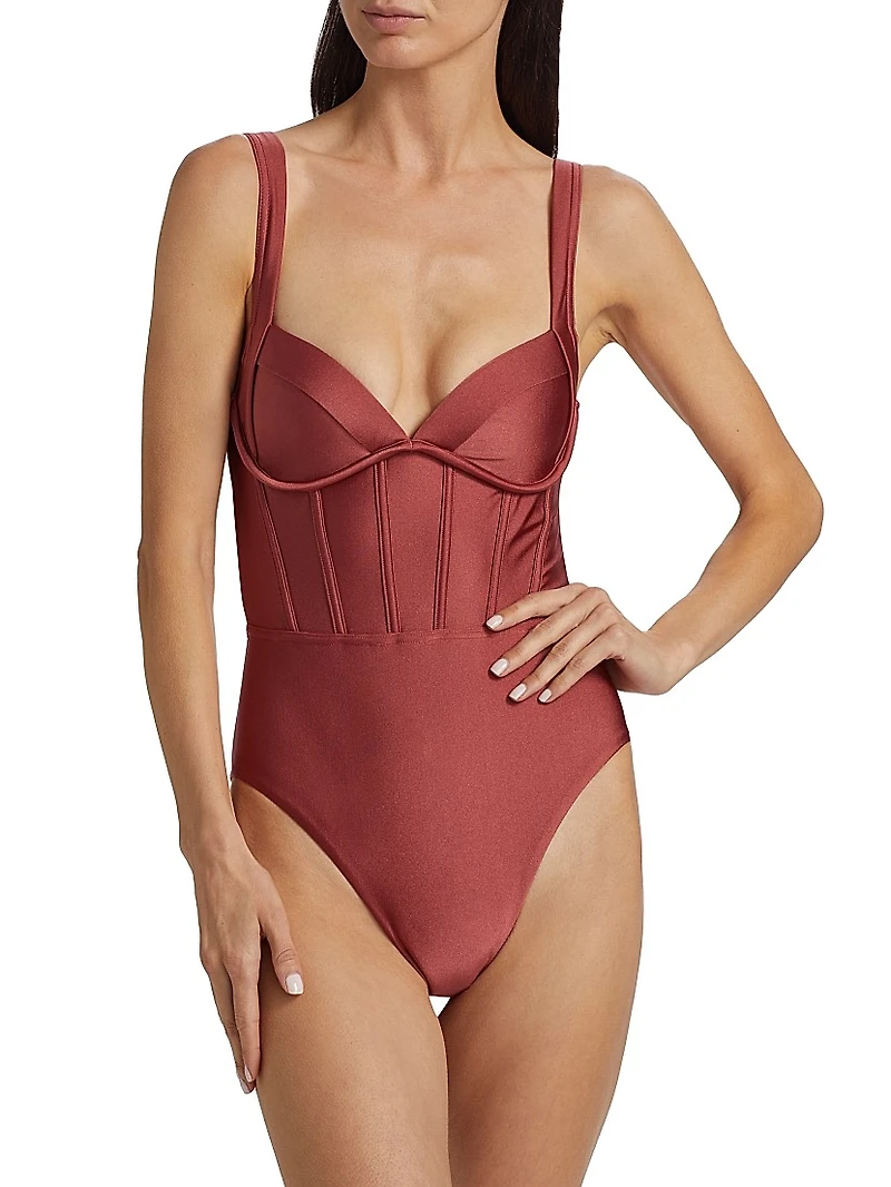 Acacia Corset One-Piece Swimsuit