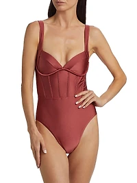Acacia Corset One-Piece Swimsuit