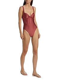 Acacia Corset One-Piece Swimsuit