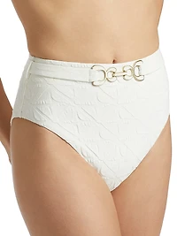 Maxine Textured Bandeau Bikini Set