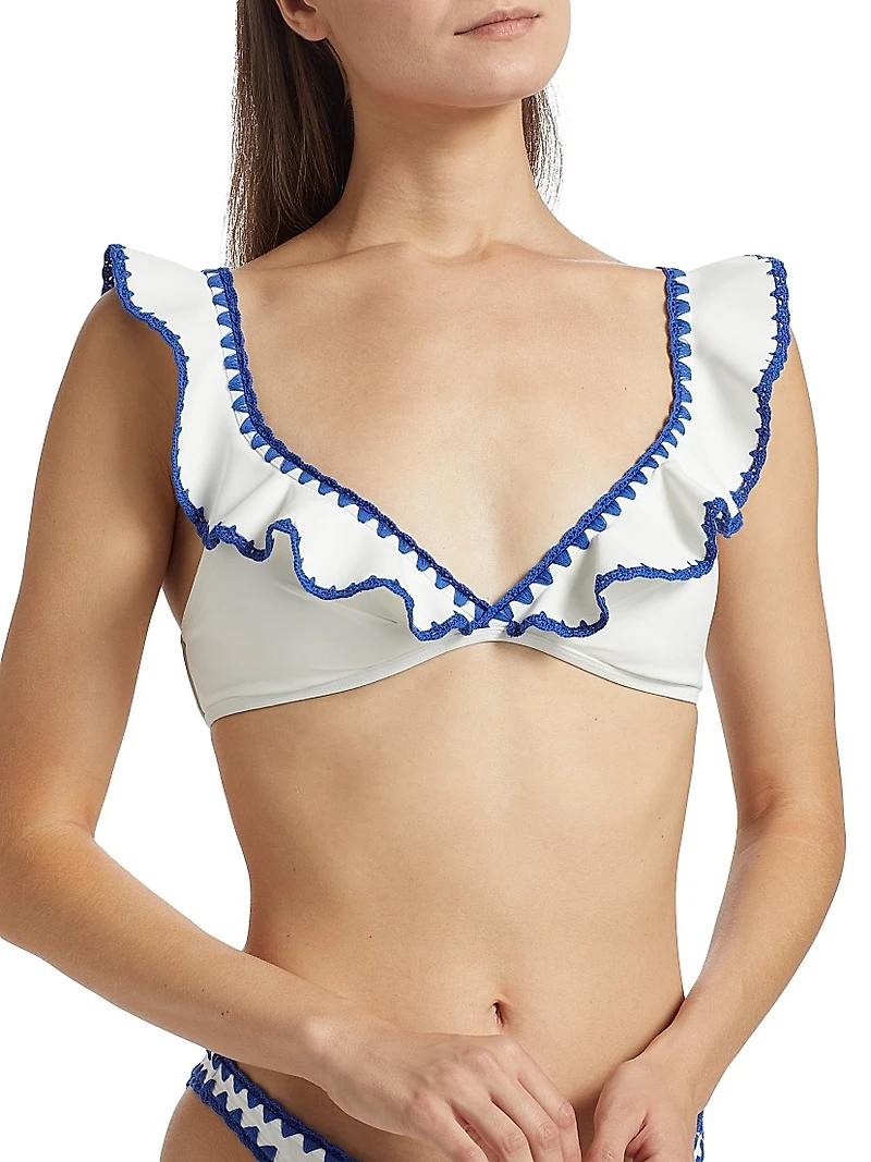 Maxine Ruffle Crochet Bikini Set