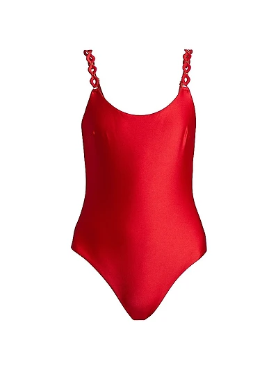 Everley Diamond Trim One-Piece Swimsuit