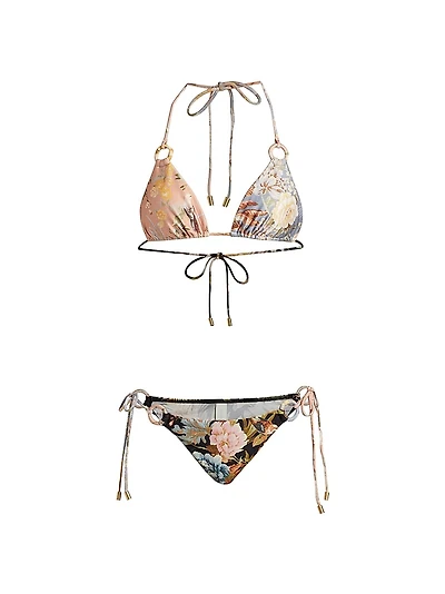 Tallow Floral Triangle Bikini Set