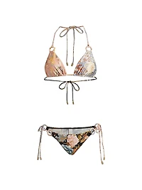Tallow Floral Triangle Bikini Set
