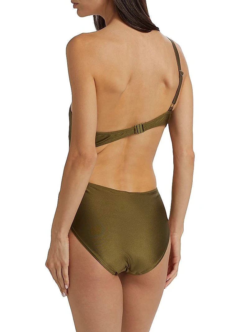Wylie Twist Cut-Out One-Piece Swimsuit